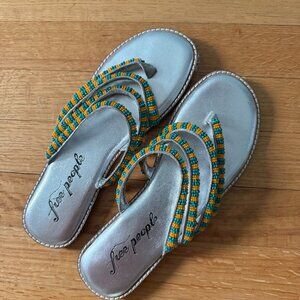 Free People Beaded Flat Sandal